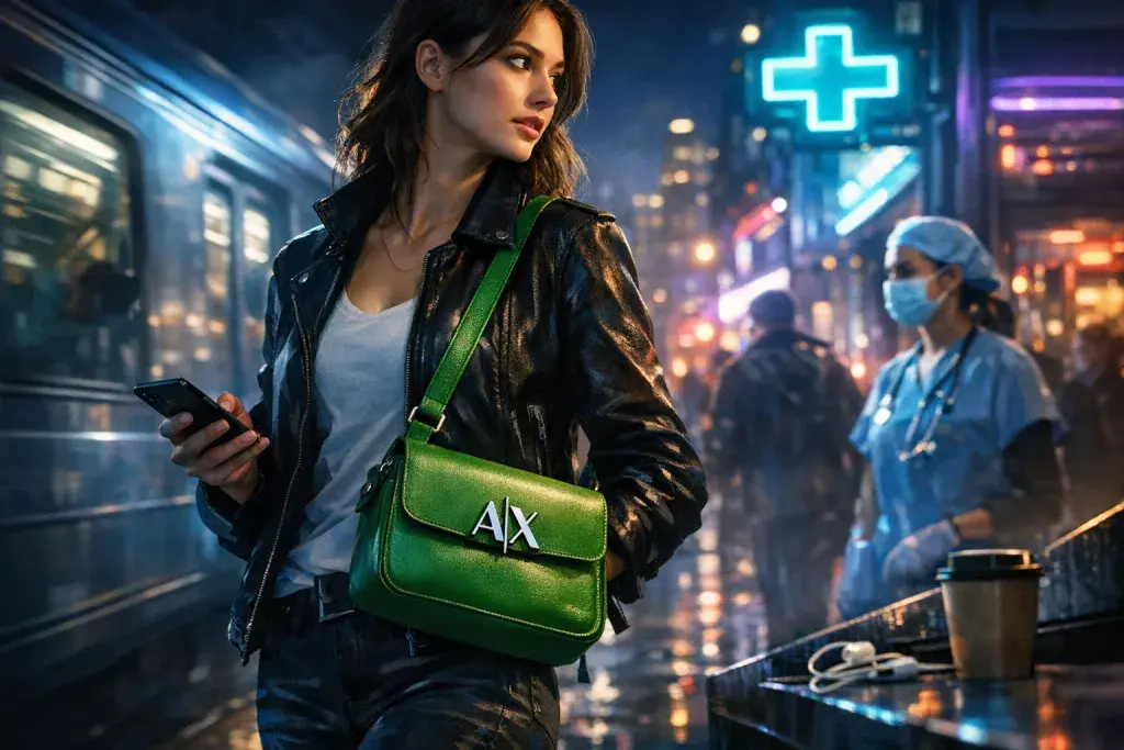Armani Exchange Unveils Green Crossbody Bag for Effortless Daily Carry