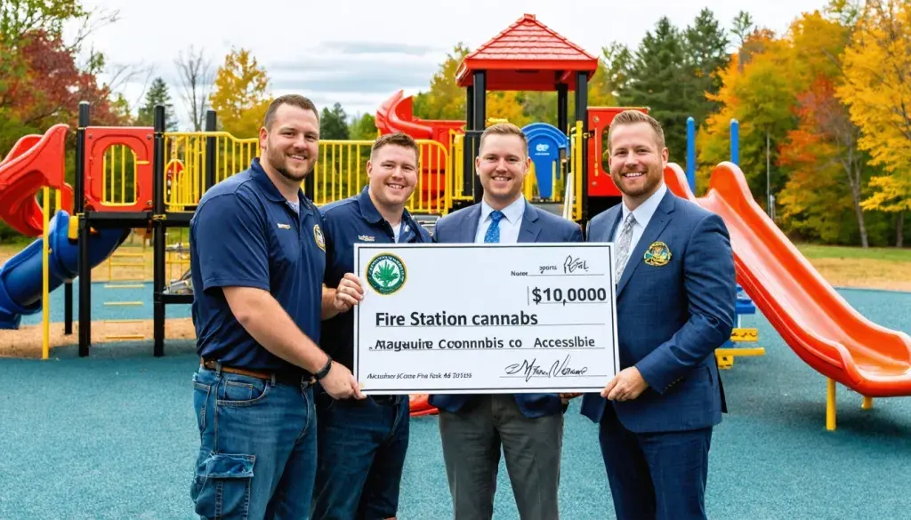 Fire Station Cannabis Commits $10,000 to Negaunee Township's Accessible Playground