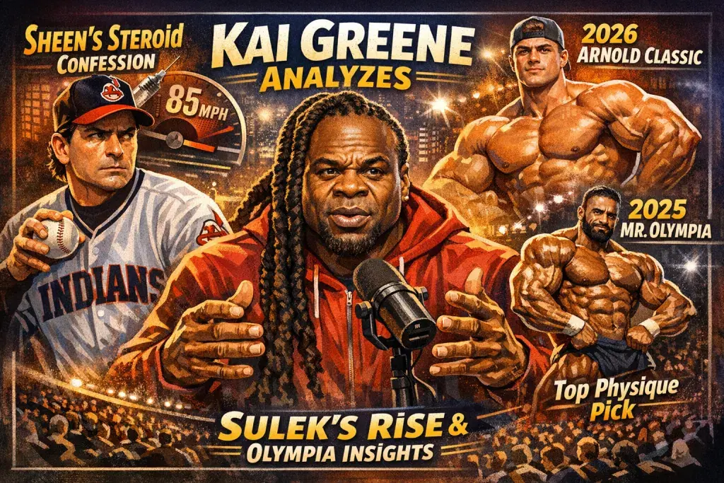 Kai Greene Analyzes Sheen Steroid Admission, Sulek Rise, and Olympia Physique Pick
