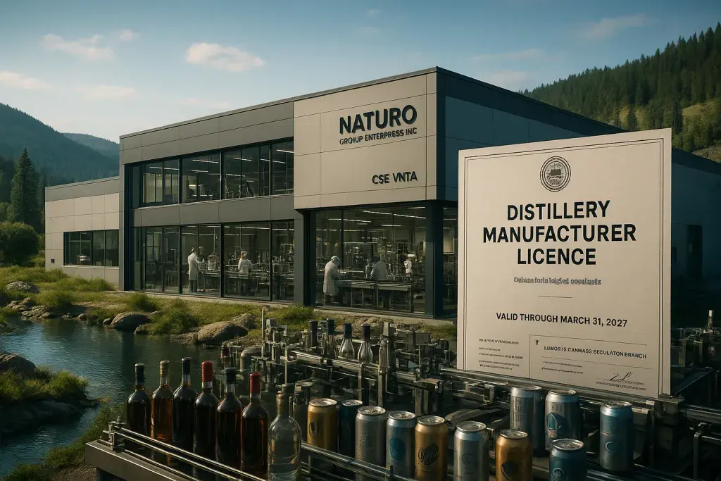 Vanta Holdings Secures Distillery Licence, Expanding Its B.C. Manufacturing Platform Into Spirits