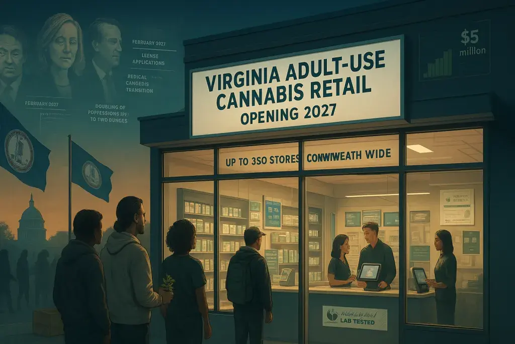 Virginia Opens Adult-Use Retail in 2027, Forcing Operators to Build From Scratch