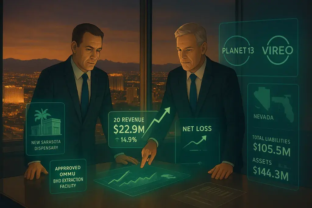 Planet 13 Narrows Losses as It Awaits Vireo Merger Close