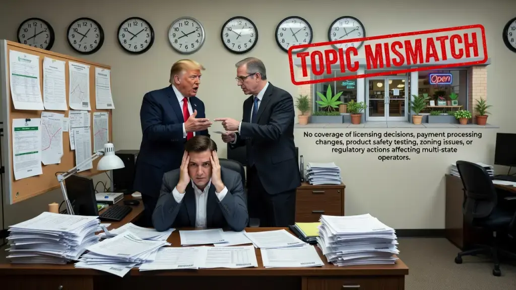 Editorial Note: Topic Mismatch Prevents Cannabis Trade Coverage